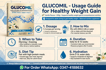 GLUCOMIL WEIGHT GAIN SUPPLEMENT 200G
