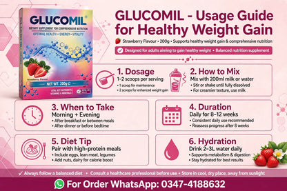 GLUCOMIL WEIGHT GAIN SUPPLEMENT 200G